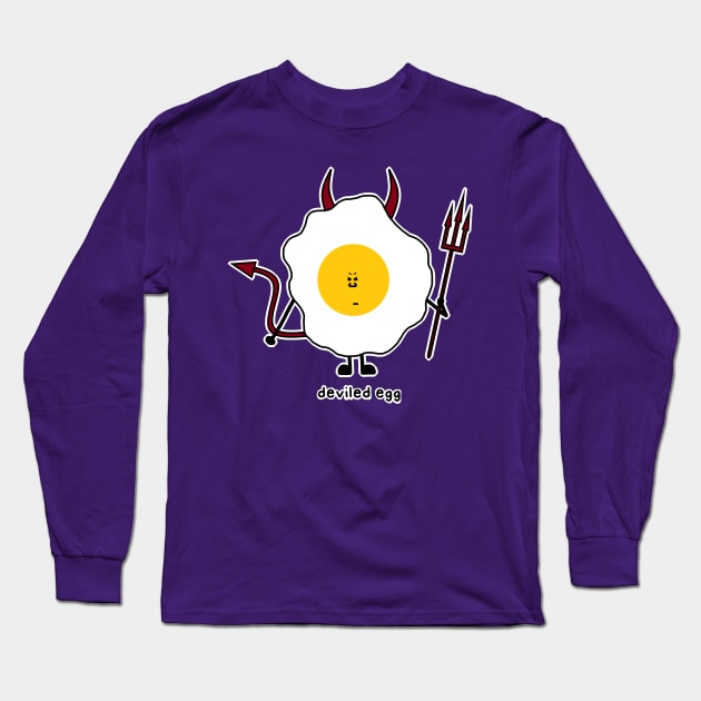 Deviled egg Long Sleeve T-Shirt by paintbydumbers